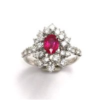 Anello Damiani Donna Mimosa in Oro bianco Rubino 1.12 Ct 81077402 - 81077402